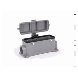 Embase en saillie 24B, Aluminium moulé sous pression, Alliage de zinc moulé, IP65, Sortie horizontale, M25